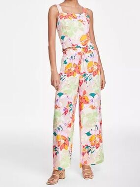 Bar III Floral Wide-Leg Matching Pants Set